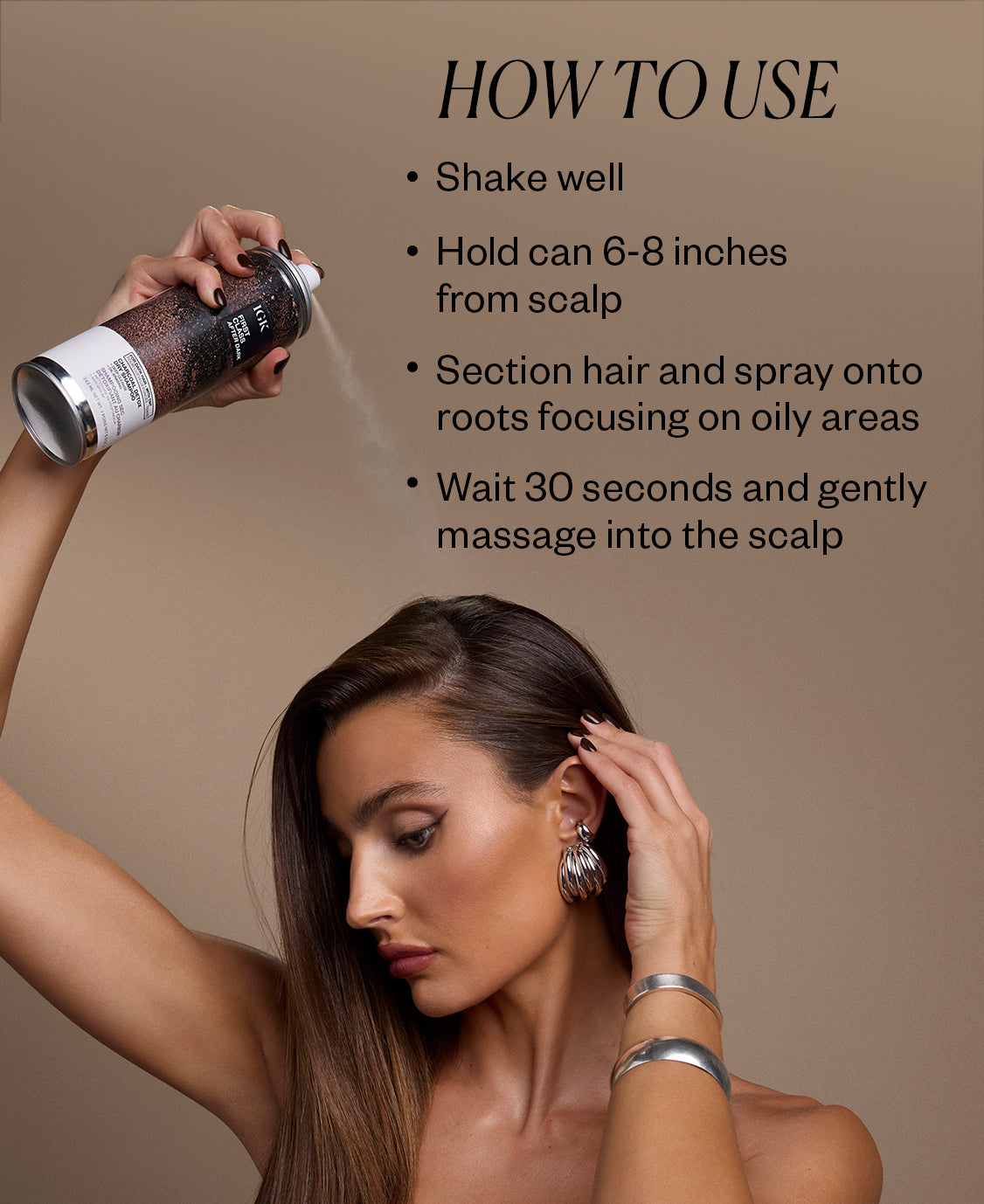 FIRST CLASS AFTER DARK Tinted Charcoal Detox Dry Shampoo